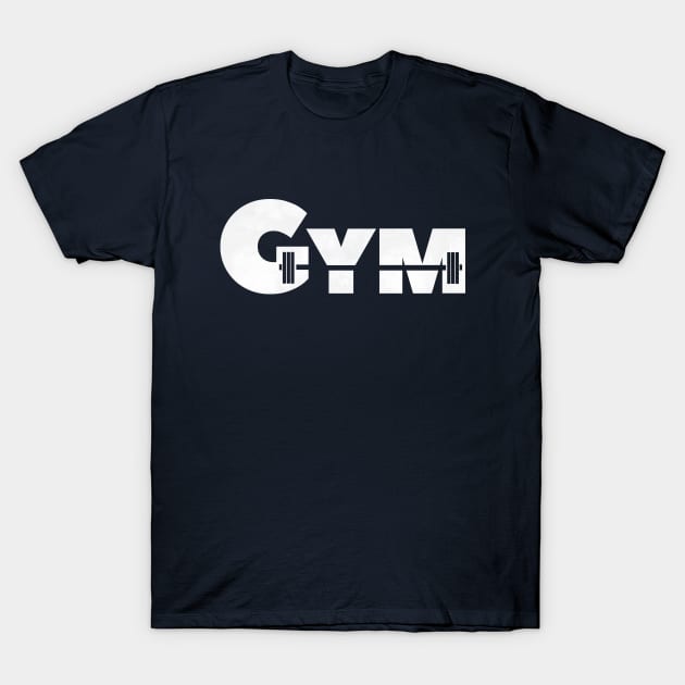 Cool Gym Barbell T-Shirt T-Shirt by happinessinatee